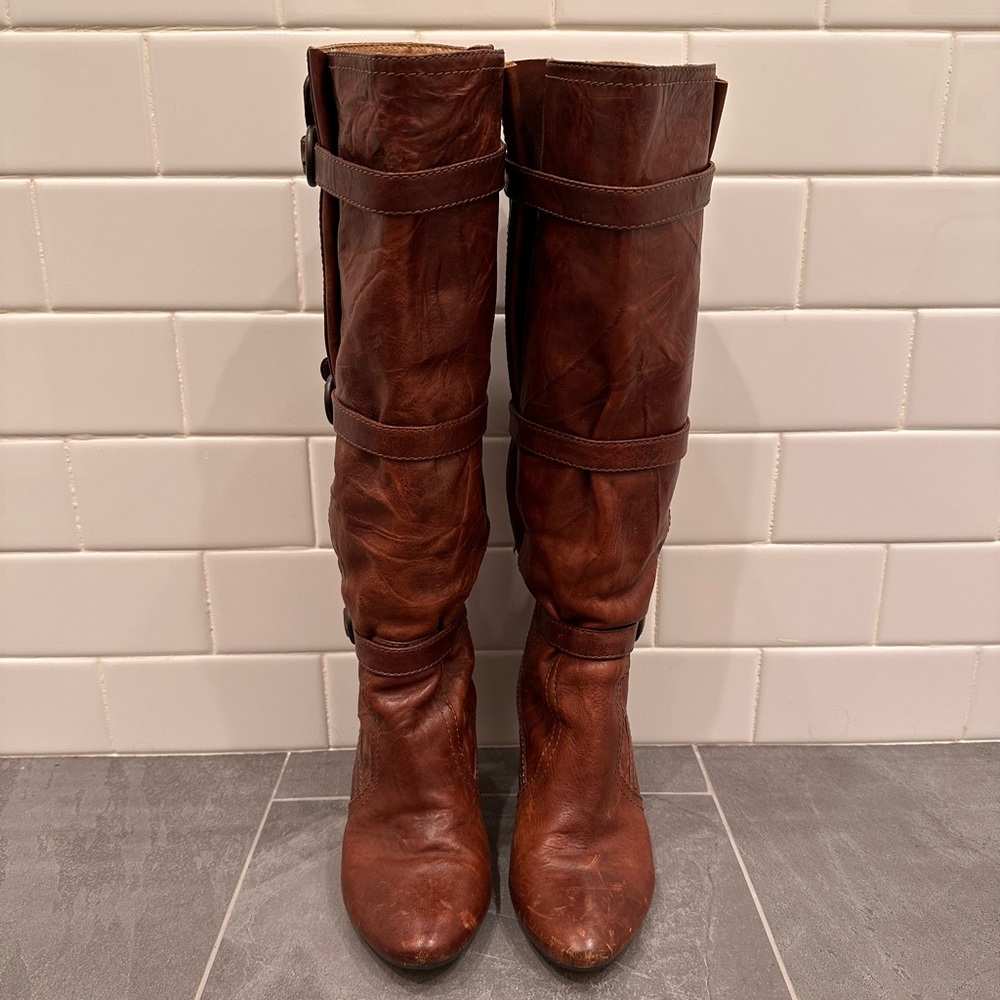 Frye Dannika 3-Strap Knee High Boots